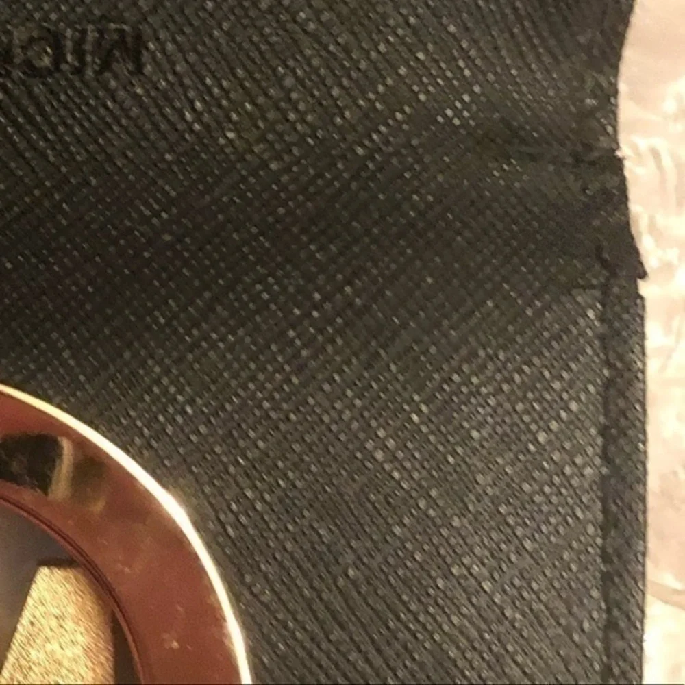 Michael kors black mk logo mini card case